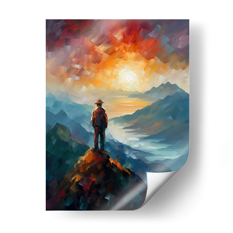 Caminante sobre la montaña - LA Style | Cuadro decorativo de Canvas Lab