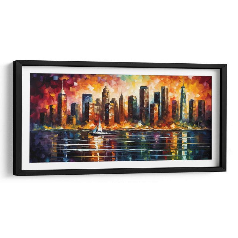 New York Skyline - LA Style | Cuadro decorativo de Canvas Lab