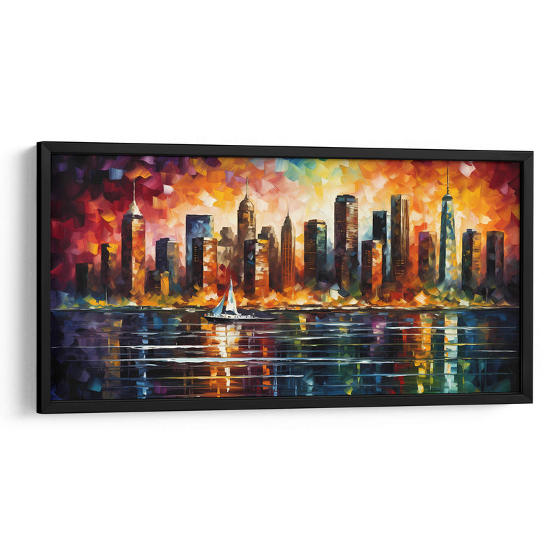 New York Skyline - LA Style | Cuadro decorativo de Canvas Lab