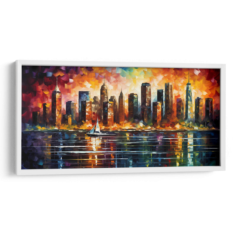 New York Skyline - LA Style | Cuadro decorativo de Canvas Lab