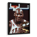 The GOAT con trofeo - Icon Hunter | Cuadro decorativo de Canvas Lab