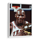 The GOAT con trofeo - Icon Hunter | Cuadro decorativo de Canvas Lab