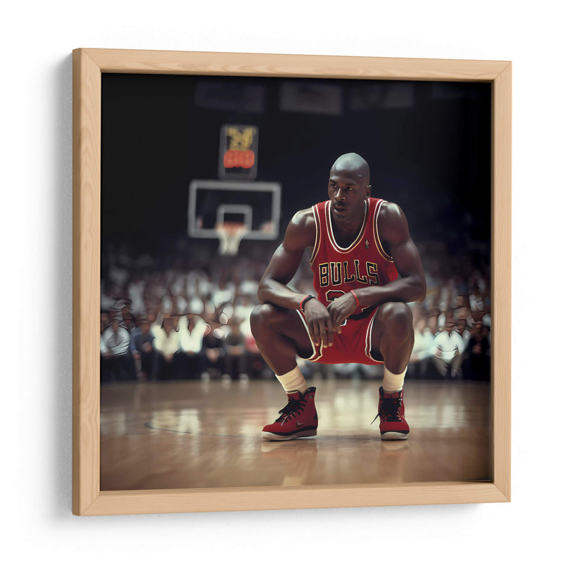 Jordan descansando concentrado - Icon Hunter | Cuadro decorativo de Canvas Lab