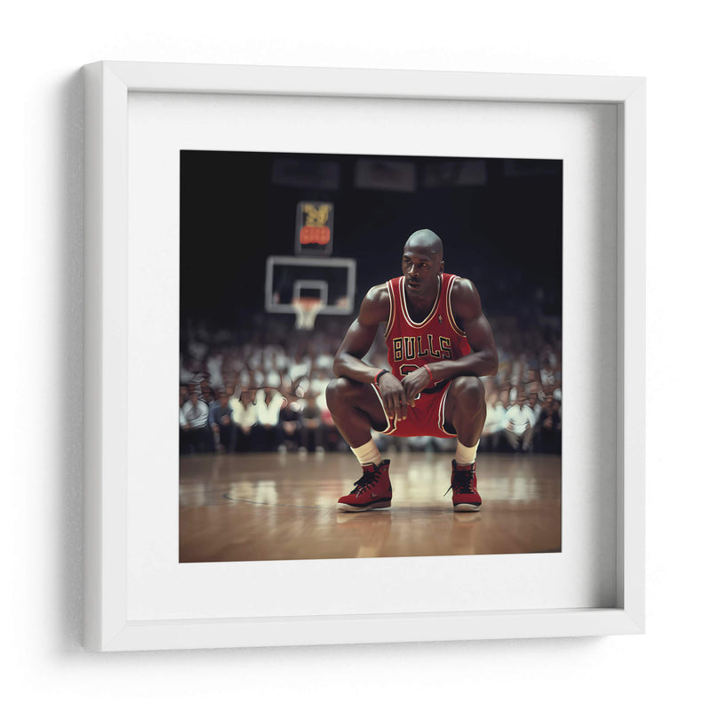 Jordan descansando concentrado - Icon Hunter | Cuadro decorativo de Canvas Lab