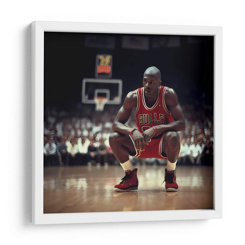 Jordan descansando concentrado - Icon Hunter | Cuadro decorativo de Canvas Lab
