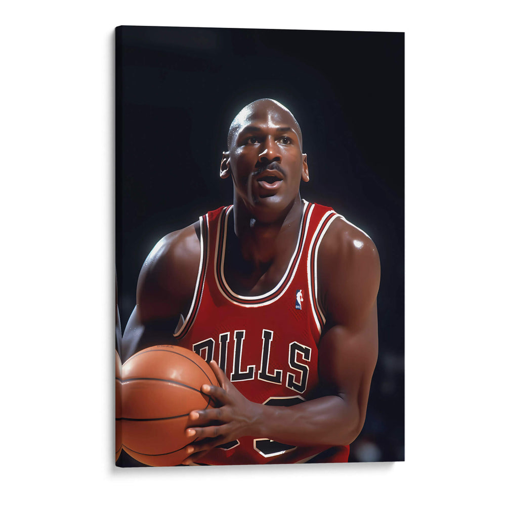 Jordan a punto de disparar - Icon Hunter | Cuadro decorativo de Canvas Lab