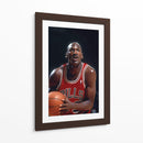 Jordan a punto de disparar - Icon Hunter | Cuadro decorativo de Canvas Lab