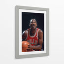 Jordan a punto de disparar - Icon Hunter | Cuadro decorativo de Canvas Lab