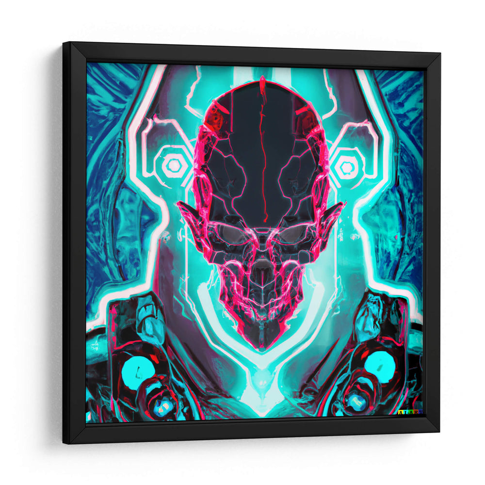 Cyb3r Skull D-11 - AI-ART | Cuadro decorativo de Canvas Lab