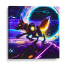 The Cyber Fox and the black hole - AI-ART | Cuadro decorativo de Canvas Lab