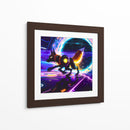 The Cyber Fox and the black hole - AI-ART | Cuadro decorativo de Canvas Lab