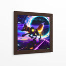The Cyber Fox and the black hole - AI-ART | Cuadro decorativo de Canvas Lab