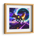 The Cyber Fox and the black hole - AI-ART | Cuadro decorativo de Canvas Lab