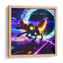 The Cyber Fox and the black hole - AI-ART | Cuadro decorativo de Canvas Lab