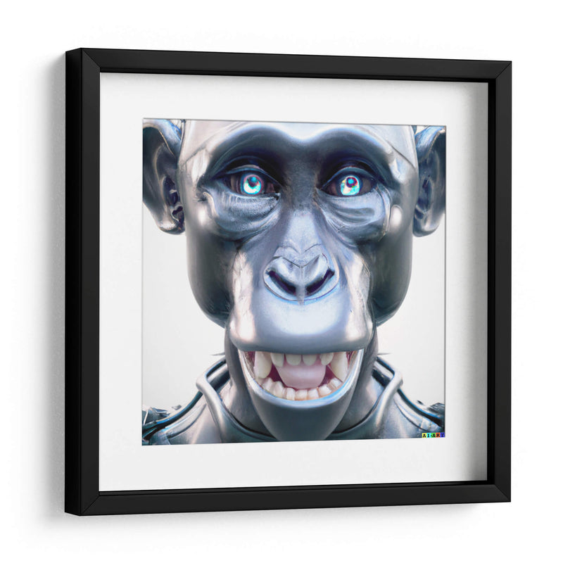 Psycho Monkey-Cyborg - AI-ART | Cuadro decorativo de Canvas Lab