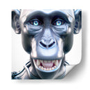 Psycho Monkey-Cyborg - AI-ART | Cuadro decorativo de Canvas Lab