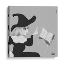 Bruja mirando su libro de hechizos - Ham Hams! | Cuadro decorativo de Canvas Lab