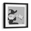 Bruja mirando su libro de hechizos - Ham Hams! | Cuadro decorativo de Canvas Lab