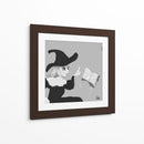 Bruja mirando su libro de hechizos - Ham Hams! | Cuadro decorativo de Canvas Lab