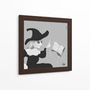 Bruja mirando su libro de hechizos - Ham Hams! | Cuadro decorativo de Canvas Lab