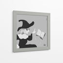 Bruja mirando su libro de hechizos - Ham Hams! | Cuadro decorativo de Canvas Lab