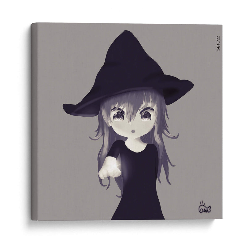 Bruja Chibita - Ham Hams! | Cuadro decorativo de Canvas Lab