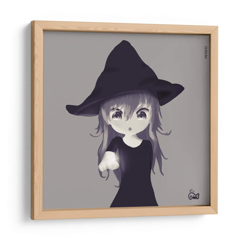 Bruja Chibita - Ham Hams! | Cuadro decorativo de Canvas Lab