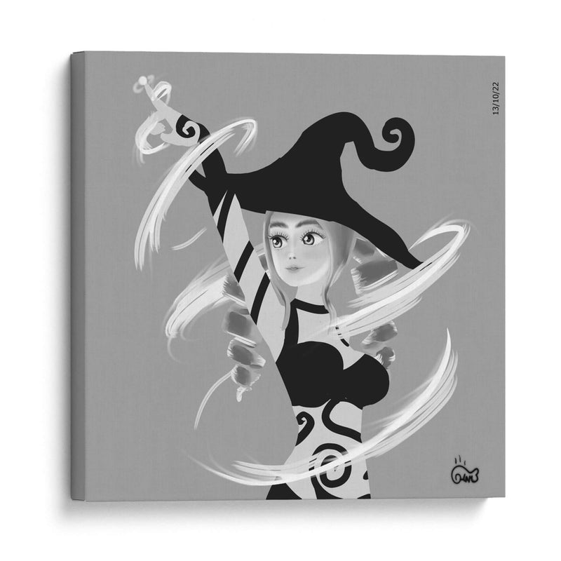 Bruja de viento - Ham Hams! | Cuadro decorativo de Canvas Lab
