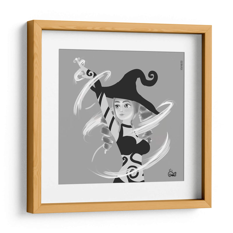 Bruja de viento - Ham Hams! | Cuadro decorativo de Canvas Lab