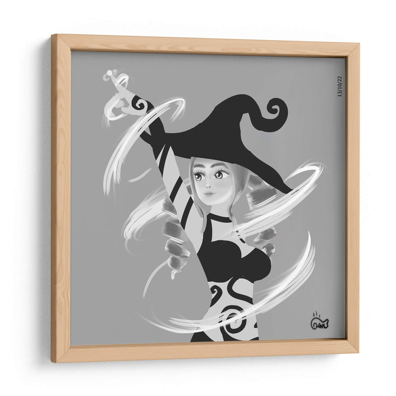Bruja de viento - Ham Hams! | Cuadro decorativo de Canvas Lab