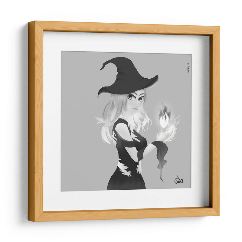 Bruja de fuego - Ham Hams! | Cuadro decorativo de Canvas Lab