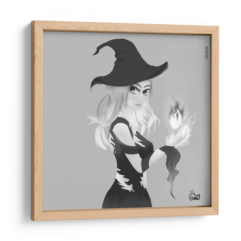 Bruja de fuego - Ham Hams! | Cuadro decorativo de Canvas Lab