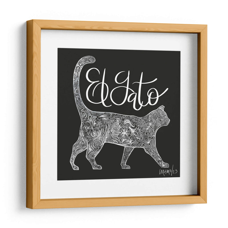 El Gato - Gina Villalobos | Cuadro decorativo de Canvas Lab