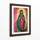 Virgen de Guadalupe Estilizada en rosa y Oro - Dav Madrid | Cuadro decorativo de Canvas Lab