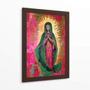 Virgen de Guadalupe Estilizada en rosa y Oro - Dav Madrid | Cuadro decorativo de Canvas Lab