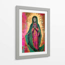 Virgen de Guadalupe Estilizada en rosa y Oro - Dav Madrid | Cuadro decorativo de Canvas Lab