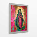 Virgen de Guadalupe Estilizada en rosa y Oro - Dav Madrid | Cuadro decorativo de Canvas Lab