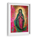 Virgen de Guadalupe Estilizada en rosa y Oro - Dav Madrid | Cuadro decorativo de Canvas Lab