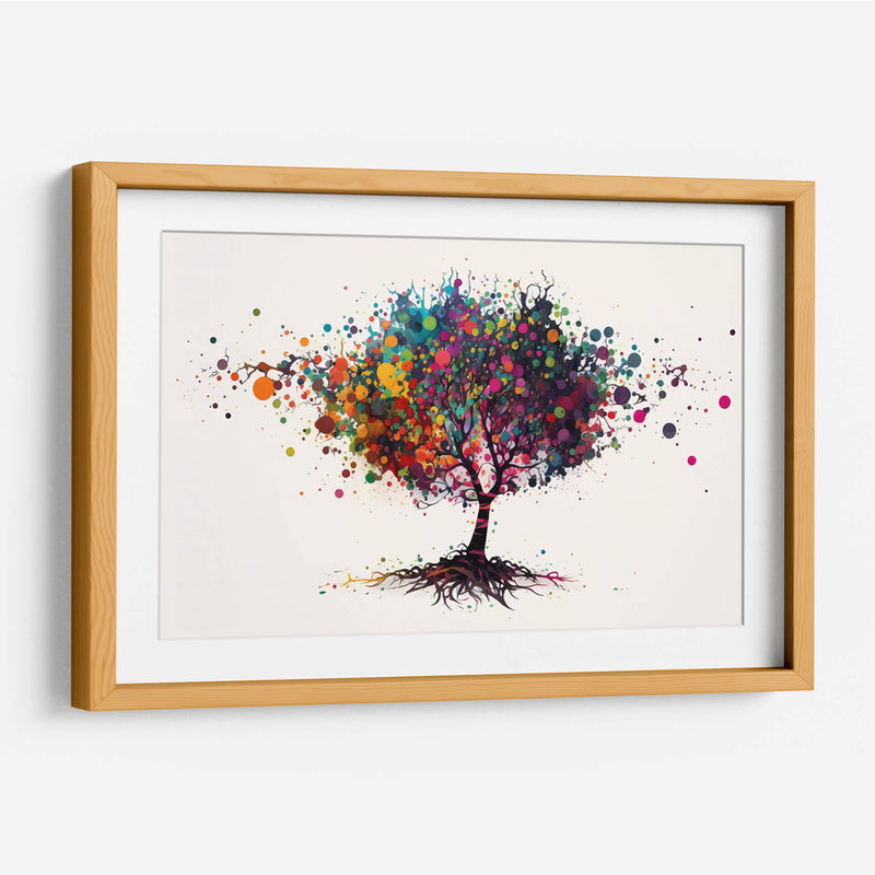 Árbol de colores - Dominico Zafri | Cuadro decorativo de Canvas Lab