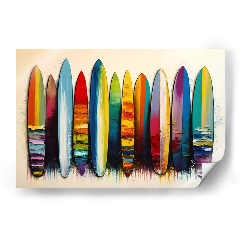 Tablas de surf 4 - Dominico Zafri | Cuadro decorativo de Canvas Lab