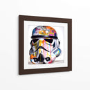 Casco colorido de Storm Trooper - Dominico Zafri | Cuadro decorativo de Canvas Lab