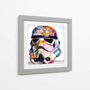 Casco colorido de Storm Trooper - Dominico Zafri | Cuadro decorativo de Canvas Lab