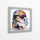 Casco colorido de Storm Trooper - Dominico Zafri | Cuadro decorativo de Canvas Lab
