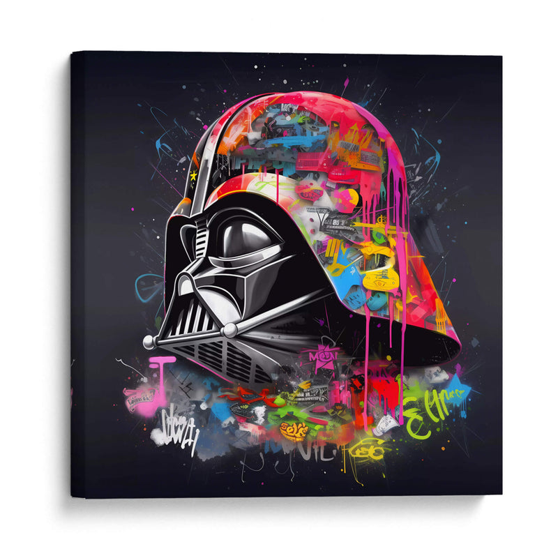 Neon Graffiti Vader - Dominico Zafri | Cuadro decorativo de Canvas Lab