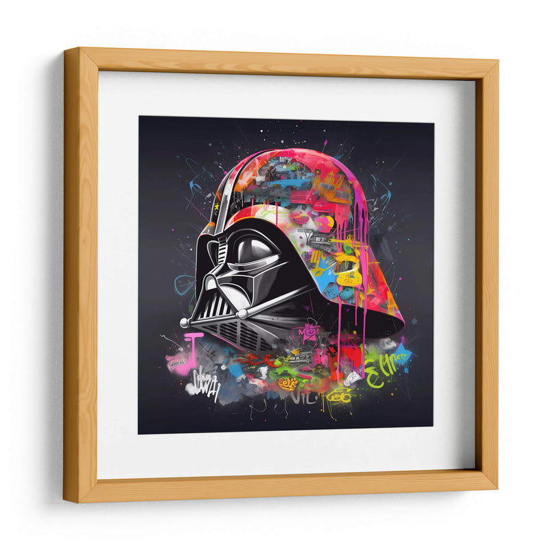 Neon Graffiti Vader - Dominico Zafri | Cuadro decorativo de Canvas Lab