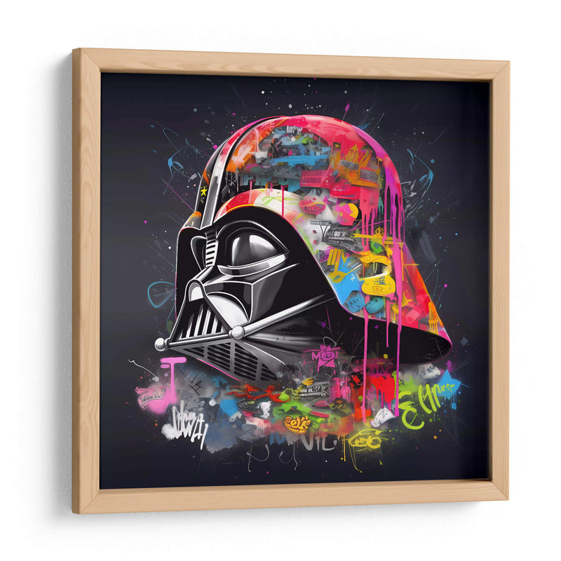 Neon Graffiti Vader - Dominico Zafri | Cuadro decorativo de Canvas Lab