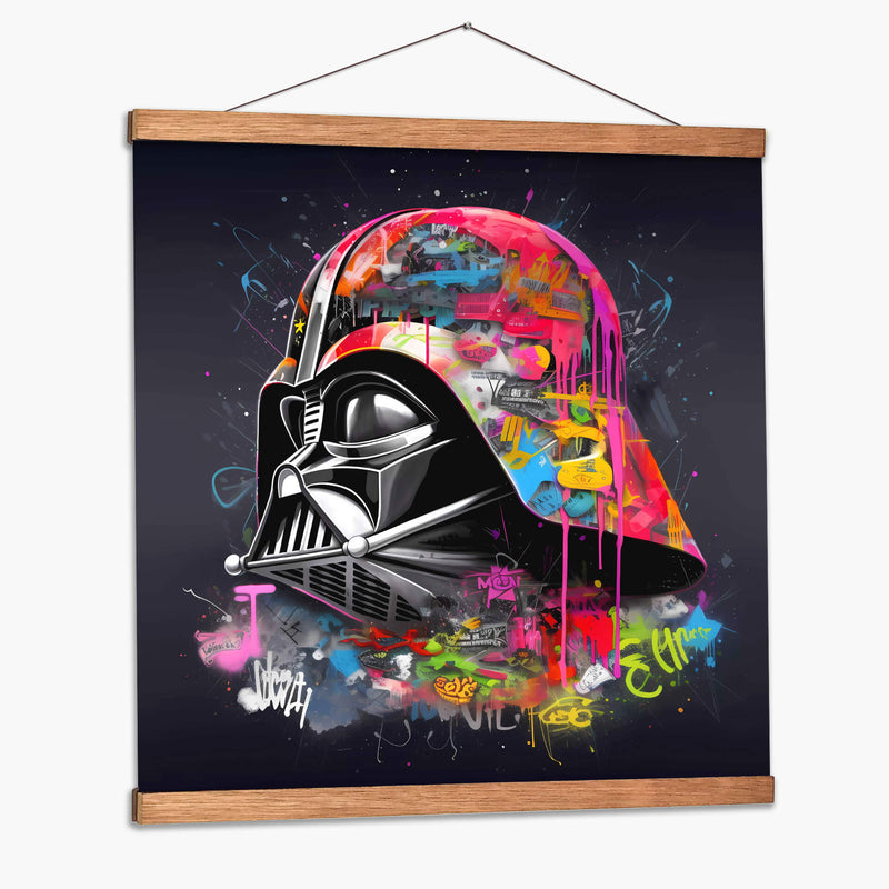 Neon Graffiti Vader - Dominico Zafri | Cuadro decorativo de Canvas Lab