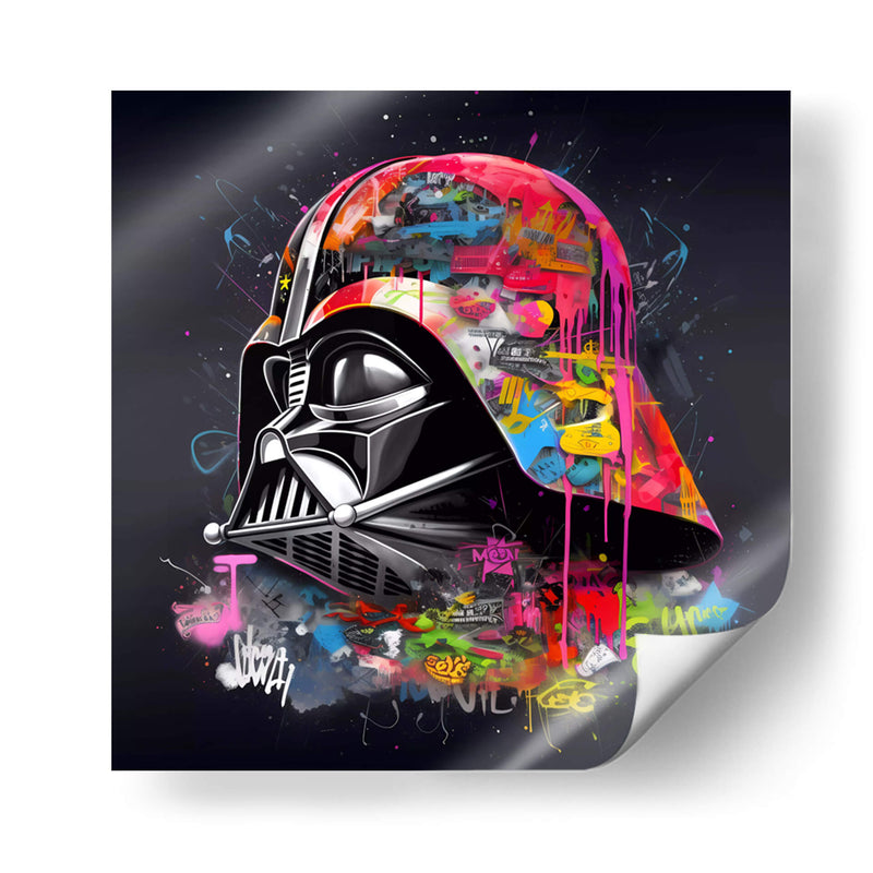 Neon Graffiti Vader - Dominico Zafri | Cuadro decorativo de Canvas Lab