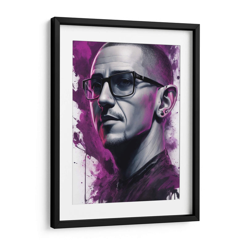 Chester Bennington Splash - Vicky Hanggara | Cuadro decorativo de Canvas Lab