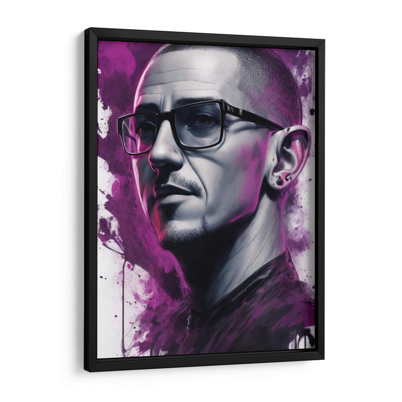 Chester Bennington Splash - Vicky Hanggara | Cuadro decorativo de Canvas Lab